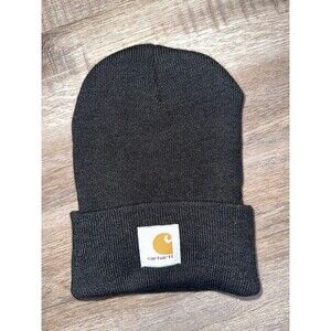 Carhartt Bellevue Black Adjustable Beanie Hats Men Outdoor Winter One Size